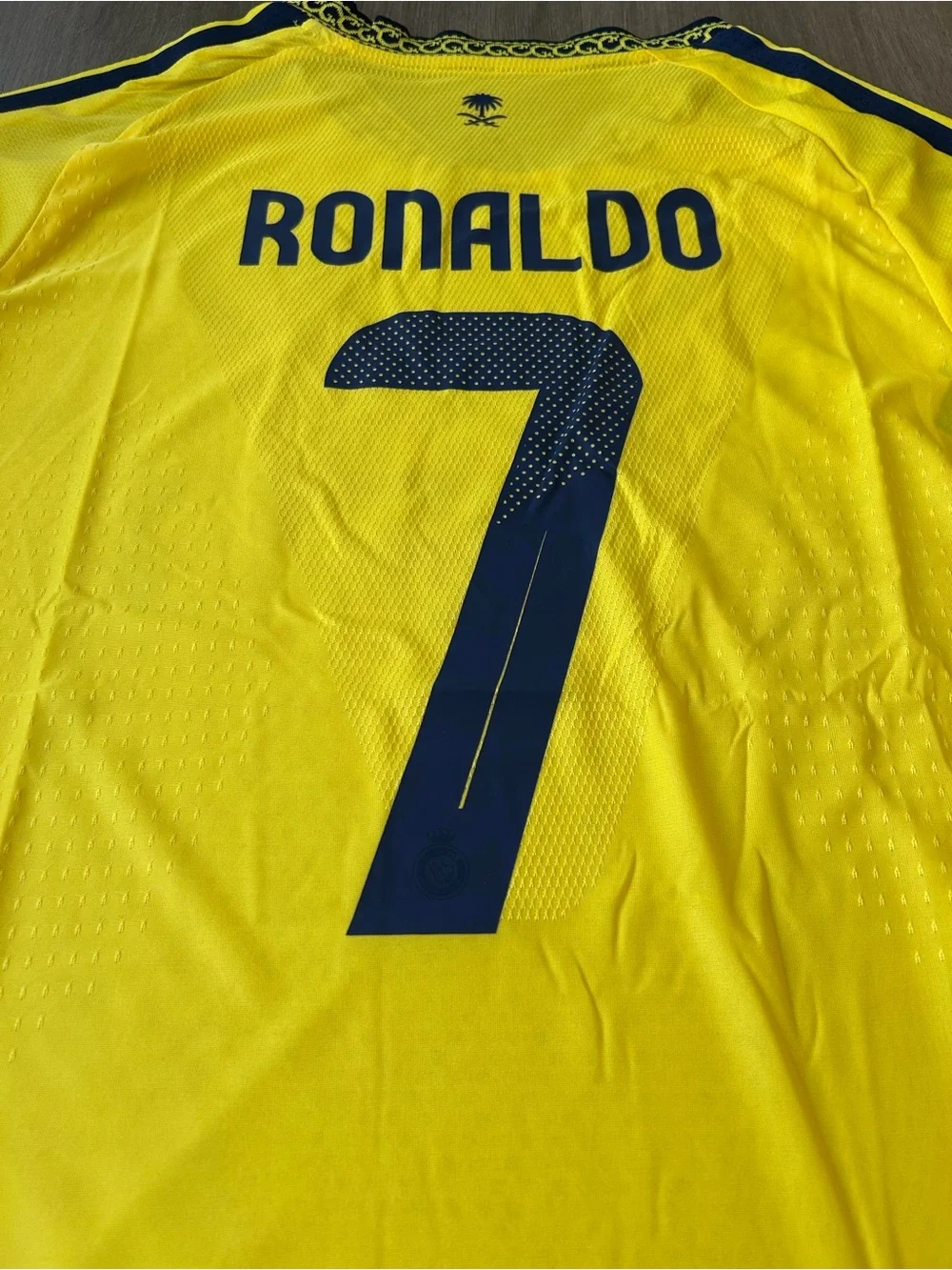adidas Yellow and Navy KAFD Soccer Jersey